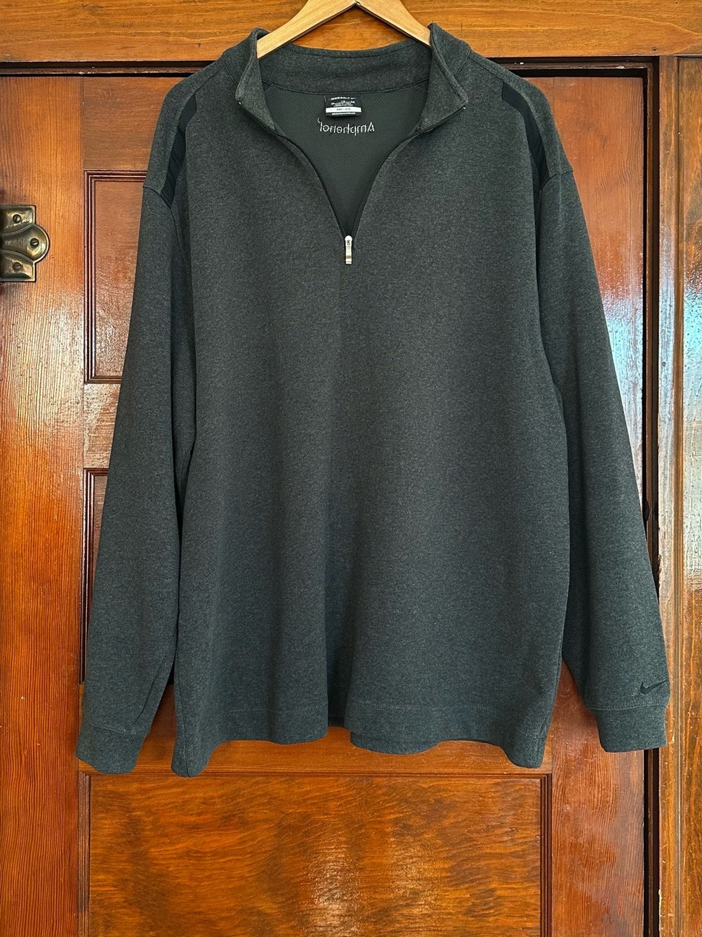 Nike Golf Dri-Fit Quarter Zip Pullover Men's Size XL Gray Sweatshirt Active